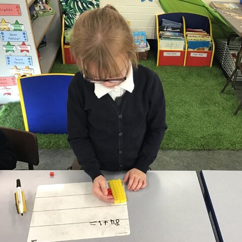 Class 2 – Busy in class with phonics and maths